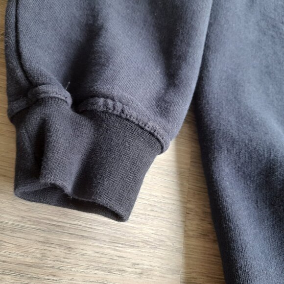 Vintage German Tea Sweatshirt by Snap Sportswear Size Medium 44" Chest Black - Picture 3 of 14